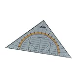 Herlitz Geometrie-Dreieck aus transparenter Kunststoff, klein (5er Pack)
