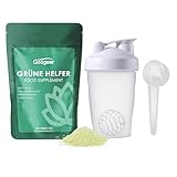 Grüne Helfer,mit Shake Becher, 200g Bio Veganes Grünpulver | Super Grüne Mischung | Mit...
