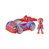 Marvel Spidey and His Amazing Friends Leuchtender Web-Flitzer, Spielzeug mit Lichtern und...