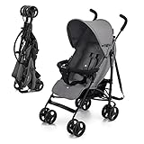 Kinderkraft TIK Kinderwagen, Liegebuggy, Sportwagen, Leicht - 6,5kg, Drehbare...