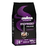 Lavazza, Espresso Italiano Cremoso, Arabica und Robusta Kaffeebohnen, mit Aromanoten von...