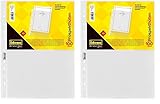 Idena 376002 - Prospekthülle DIN A4 Format, genarbt, 40µ, 100 Stück (Packung mit 2)