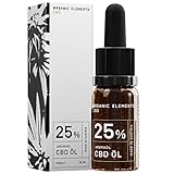 ORGANIC ELEMENTS CBD-Öl 25% Hanföl-Tropfen mit 2500 mg Cannabidiol – Vollspektrum –...