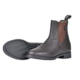 Saxon - Herren/Damen Unisex Jodhpur-Reitstiefeletten Allyn, Leder (45,5 EU) (Braun)