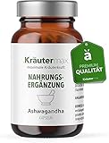 NEU! Kräutermax Ashwagandha Kapseln | Ashwagandha Extrakt Kapseln Hochdosiert | Kapseln...