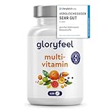 Multivitamin Hochdosiert - 450 Tabletten - Wertvolle Mineralien & alle A-Z Vitamine - 15...