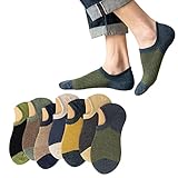 HIQUAY Herren No Show Socken, rutschfeste Griffe, lässig, niedrig geschnitten, Loafer,...