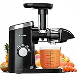 DIYUTO Slow Juicer, Gemüse- und Obstentsafter, Entsafter mit kalter Presse, Entsafter mit...