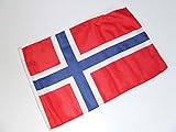 generisch Norwegen Fahne/Flagge 30x45 cm mit Hohlsaum