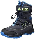 Lico Sundsvall VS Unisex Kinder Schneestiefel, Marine/ Blau/ Lemon, 30 EU