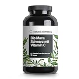 Bio Maca schwarz – 180 Kapseln – 3000mg Bio Maca je Tagesdosis – mit natürlichem...