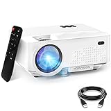 HOPVISION Tragbarer Mini Beamer- 6500 Lumen Video Beamer Unterstützt 240' 1080P Full HD...