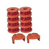 TINEASUR 10er Set Trimmerkopf Nylon ähseile Ersatzspulen Mit Deckeln Kompatibel Mit...