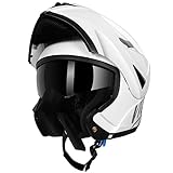 Westt Motorradhelm Herren Damen Integralhelm Klapphelm Flip-up Motorrad Jethelm Chopper...