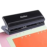 Kiswleon 6 Fach Locher Binder Puncher,Büro Binder Puncher für Verstellbare Abstände...