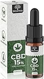 CBD Öl 15% Vollspektrum Gold - Premium Hanföl Tropfen mit 15 Prozent Cannabidiol in...