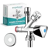 Engelbach® Kombi Eckventil 1/2 Zoll selbstdichtend mit Rückflussverhinderer - Für Kalt-...