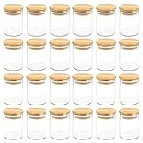 Schramm® Gewürzgläser 120 ml rund 7,5 x ø 5,5 cm mit Bambus Verschluss inkl. Etiketten...