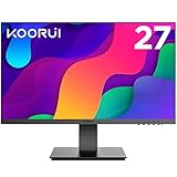 KOORUI Monitor 27 Zoll, Full HD Rahmenlos Bildschirm 16:9 IPS-Panel (75Hz, 5ms, Eye-Care,...