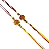 KHANDEKAR Set von 2 Rakhi für Bruder Rakhi Traditionell für Bruder Schwester, Raksha...