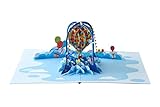 Magic Moments® Lustiger Ballon, handgemachte 3D Klappkarte mit Umschlag aus...