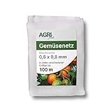 AGRI plus Gemüseschutznetz 4 m breit I Verschiedene Längen I Reißfestes...