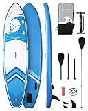 Stand up Paddling Board Aufblasbar Paddle Board SUP Board mit 15 cm Dickes Board &...