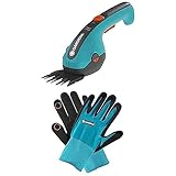 Gardena Akku-Grasschere ClassicCut Pflanz- und Bodenhandschuh 9/L: Handschuhe für Garten-...