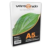 versando 2.000 Blatt Papier DIN A5 (148 x 210 mm) High White 80 Druckerpapier...