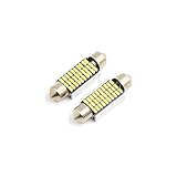 Ubersweet® Importierte 3014 SMD Soffittenlampe für Auto, 39 mm, Weiß, 2 Stück