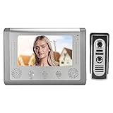 Fockety Video-Gegensprechanlage, 7 Zoll TFT-Video-Türklingel mit Kamera und Monitor,...