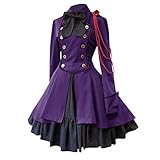 Bethyall Kelche Mittelalterlicher Kunststoff Kragen Patchworkkleid Prinzessin...