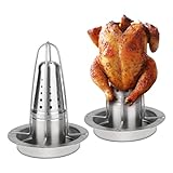 SWAWIS 2 Stück Hähnchengriller für 2 Hähnchen, Hähnchenbräter Grill aus 430...