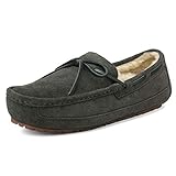 DREAM PAIRS Herren Hausschuhe Mokassins Halbschuhe Komfort Kunstpelz Slipper Behagliche...