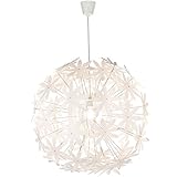 Globo Design Pendel Leuchte Schlaf Zimmer Decken Hänge Lampe Blüten Strahler weiß 15024