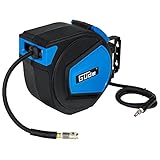 Güde Automatikschlauchtrommel 15 m (12 bar, 180° schwenkbar, Druckluftschlauch Ø 16/9...