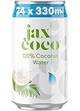 Jax Coco – 100% reines Kokoswasser – 24 x 330 ml – ohne Zuckerzusatz – kalorienarm...