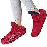 Sfit Kuschelsocken Damen Stoppersocken Herren Warm Flauschig Dicke Wintersocken mit Noppen...