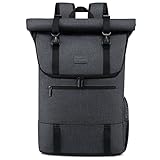 LOVEVOOK Rucksack Damen Herren für 17 Zoll Laptop, Wasserdichter Roll Top Rucksack groß...