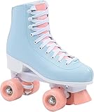 MADIVO Pastel Damen Klassische Retro Rollschuhe | ABEC-7 Kugellager | Mädchen Roller...