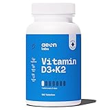 AEON LABS® Vitamin D3 + K2-180 Tabletten - 5000 I.E. Vitamin D3 + 100mcg Vitamin K2 MK-7...