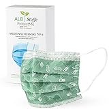 ALB Stoffe Medizinische OP Maske - 93 MINT EASTER - 20er Pack