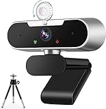 ARVIEMI Webcam für PC, Full HD 1080p Webcam mit Mikrofon, Webcam mit Privatsphäre und...