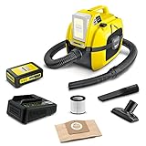 Kärcher WD 1 Compact Battery Starter Kit Mehrzwecksauger (Akku: 18 V / 2.5 Ah,...