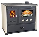 EEK A+ Kaminofen mit Backfach und Herdplatte Practik Lux Holzofen 9,5 kW Kamin Ofen...