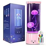 AONESY Lavalampe Groß Quallen Lampe - 17 Farben Einstellung Quallen Aquarium Lava Lamp,...