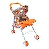 Puppenwagen, Kinderwagen Spielzeug, Puppen Puppenwagen, Puppenbuggy, Faltbarer Kinderwagen...