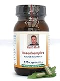 Basenpulver Ralf Moll Basenkomplex | BasenCitrate, Brennnessel, Löwenzahn | 170 Kaps