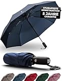 LOGAN & BARNES Regenschirm sturmfest bis 140 km/h - Taschenschirm mit zertifizierter...