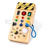 Hoarosall Montessori Spielzeug Busy Board mit LED Lichtschalter Activity Board...